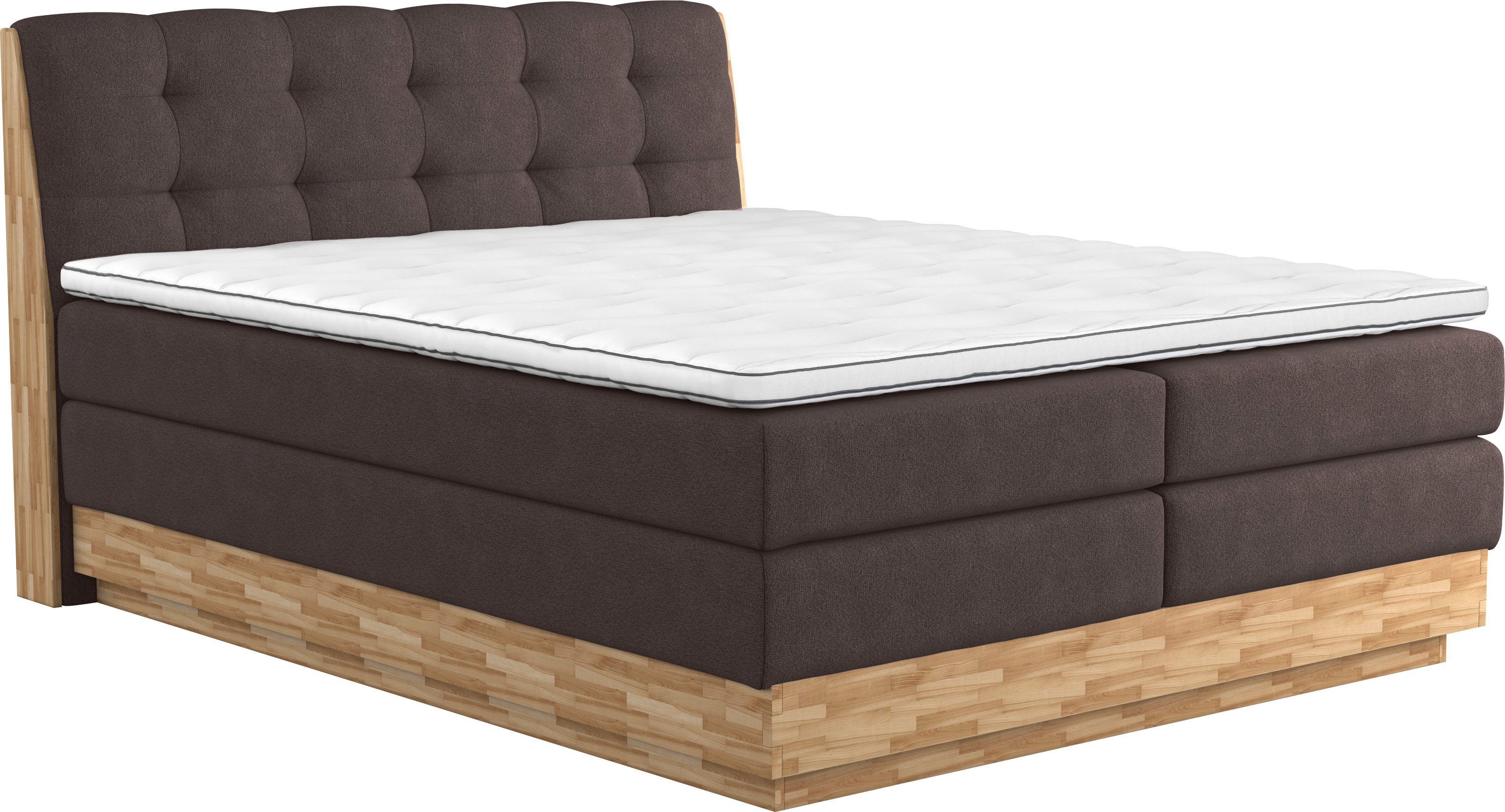 Home affaire Boxspringbett "Naome" Boxspringbett, Inklusive Topper günstig online kaufen