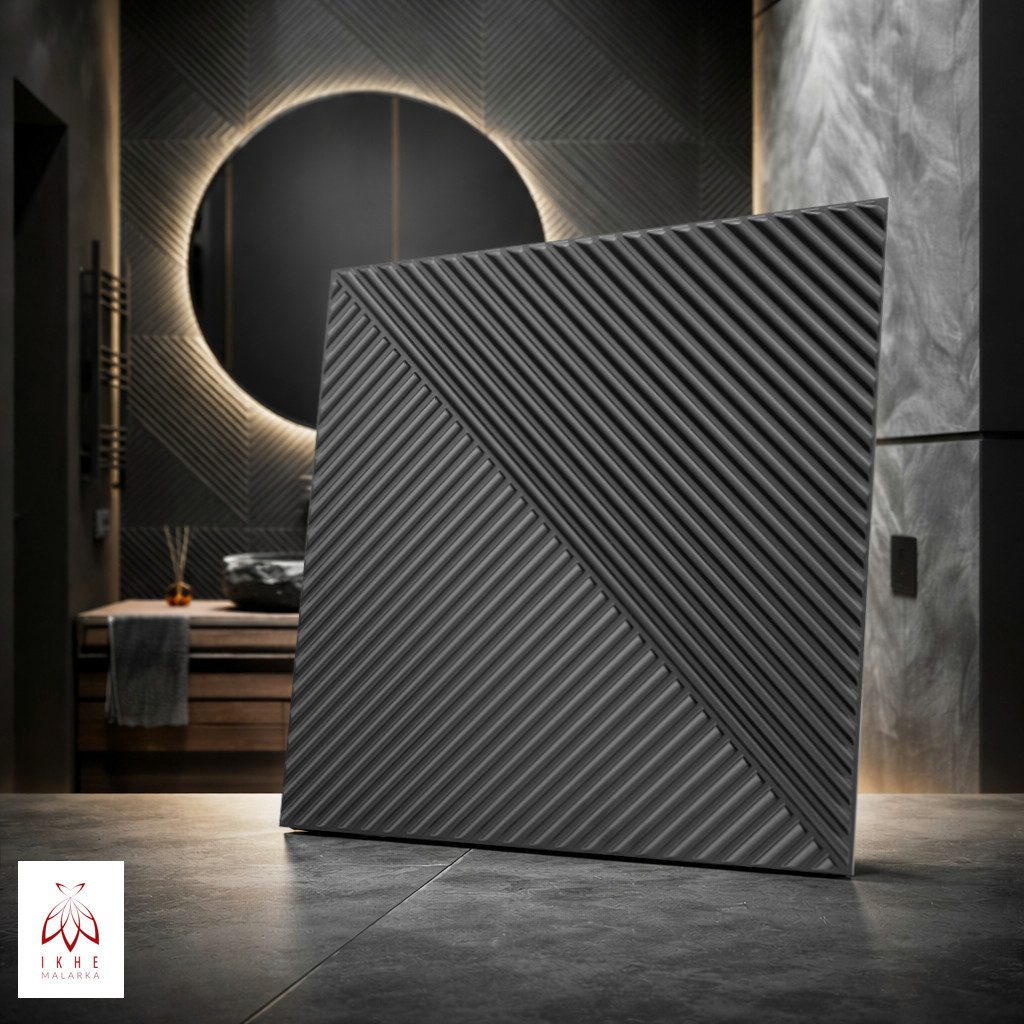 IKHEMalarka 3D Wandpaneel 3D Paneele PVC Kunststoffpaneele, BxL: 50,00x50,00 cm, 0,25 qm, (1 Stück, 3D Wandpaneele Deckenpaneele) hochwertige & harte PVC 3D Platten Wand & Decke