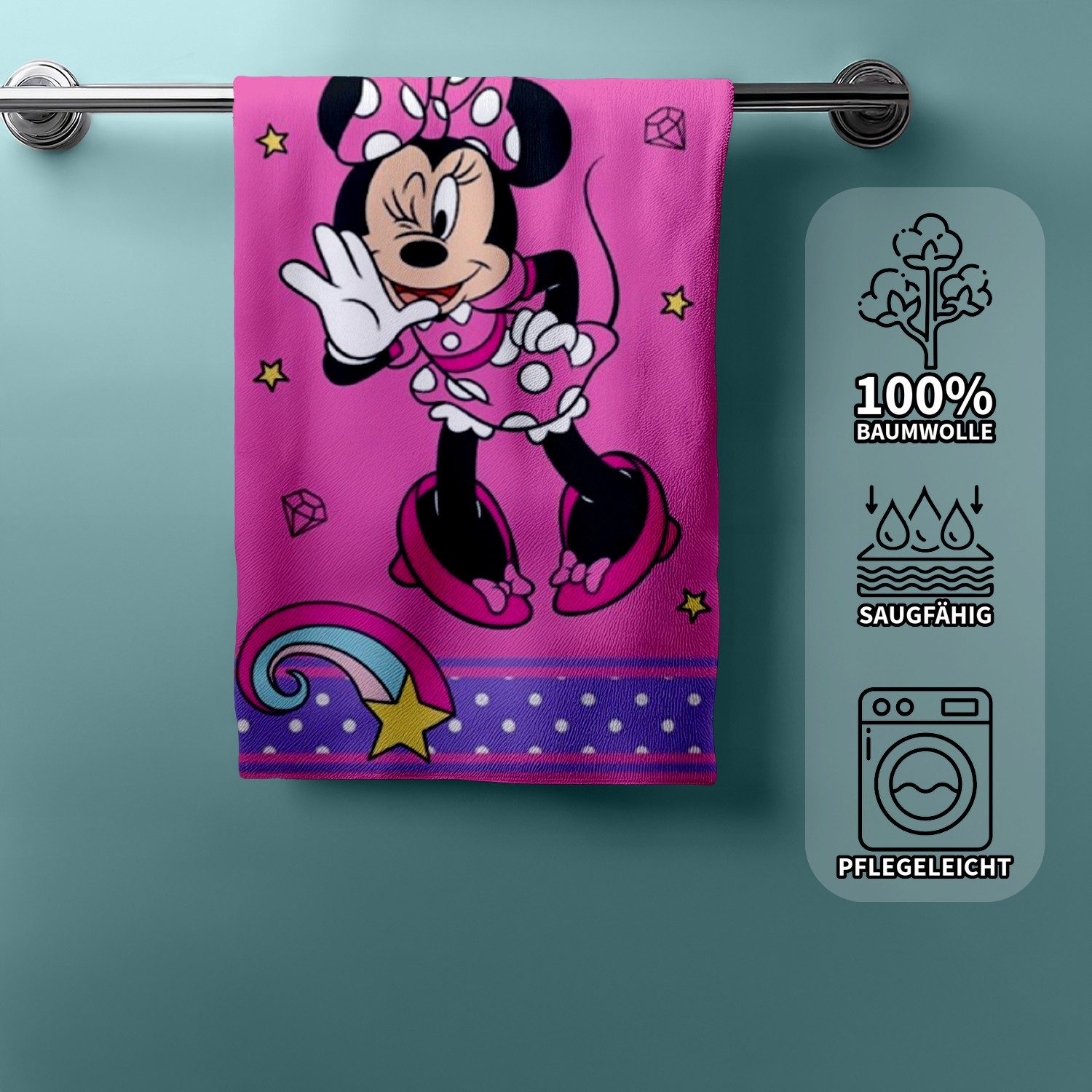 Disney Handtücher Disney Minnie Mouse Duschtuch günstig online kaufen