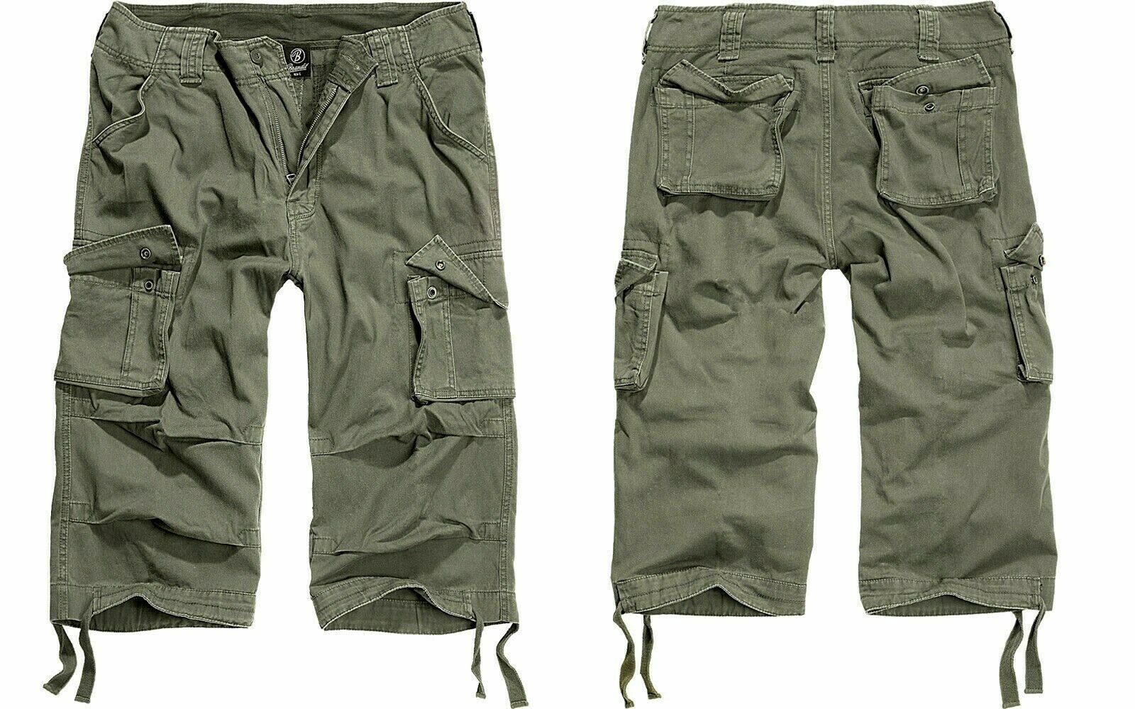 Brandit Shorts 3/4 Herren Cargoshorts Bermuda Kurze Hose Short US Army lange Shorts