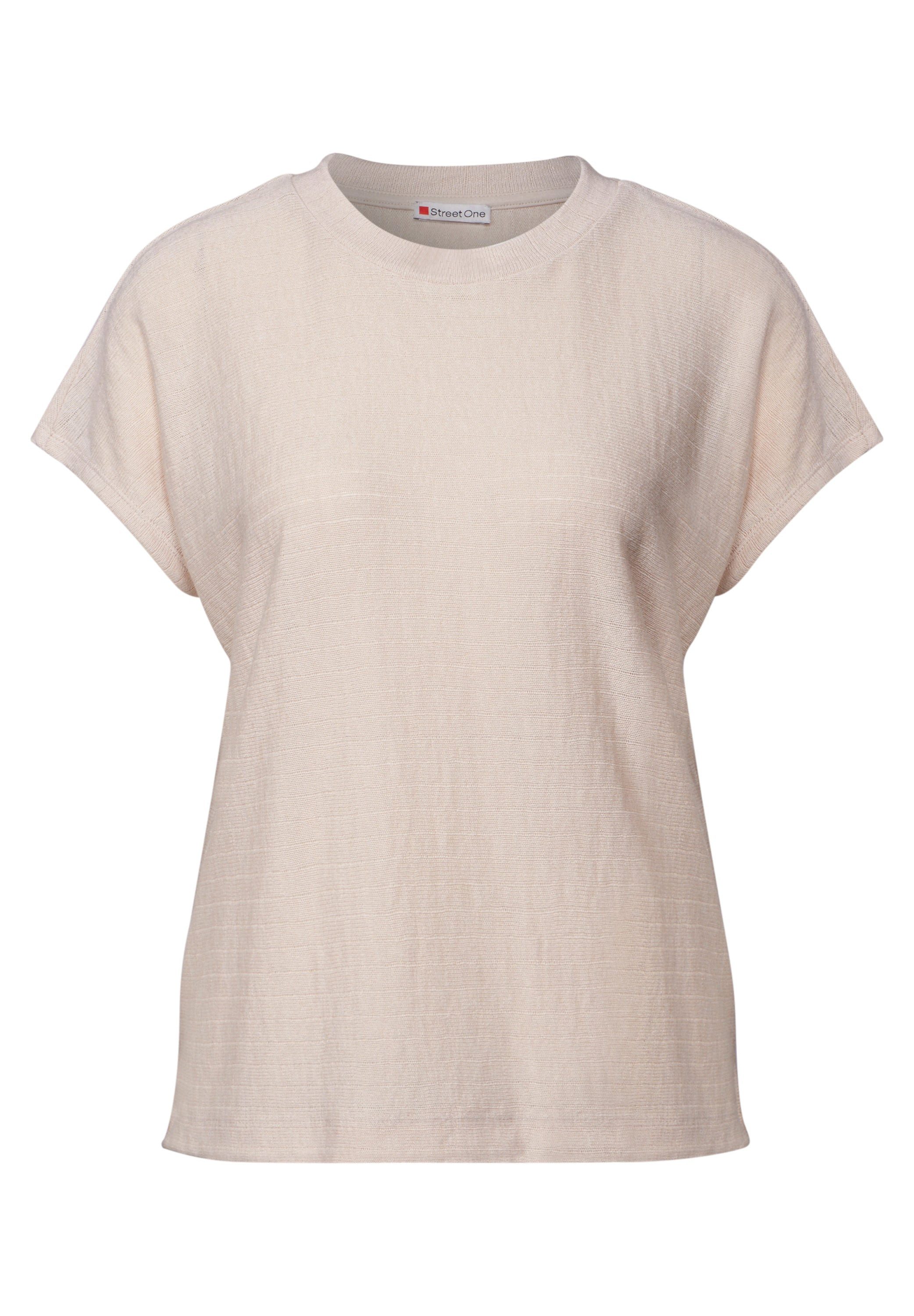STREET ONE T-Shirt, aus softem Materialmix günstig online kaufen