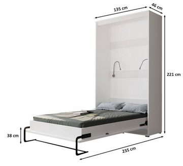 Feldmann-Wohnen Schrankbett Home (Home, 1-St) 120 x 200cm Farbabsetzung wählbar