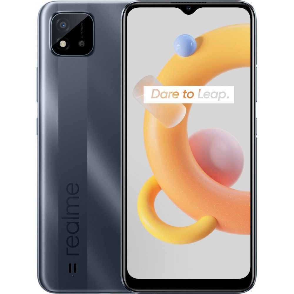 Realme C11 2021 64 GB / 4 GB - Smartphone - cool grey Smartphone (6,5 Zoll, 64  GB Speicherplatz)