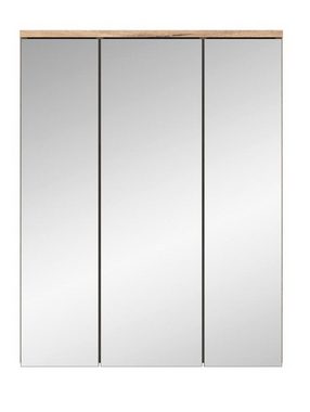 ebuy24 Badezimmerspiegelschrank Mason Spiegelschrank Bad 3 Türen Eiche dekor.