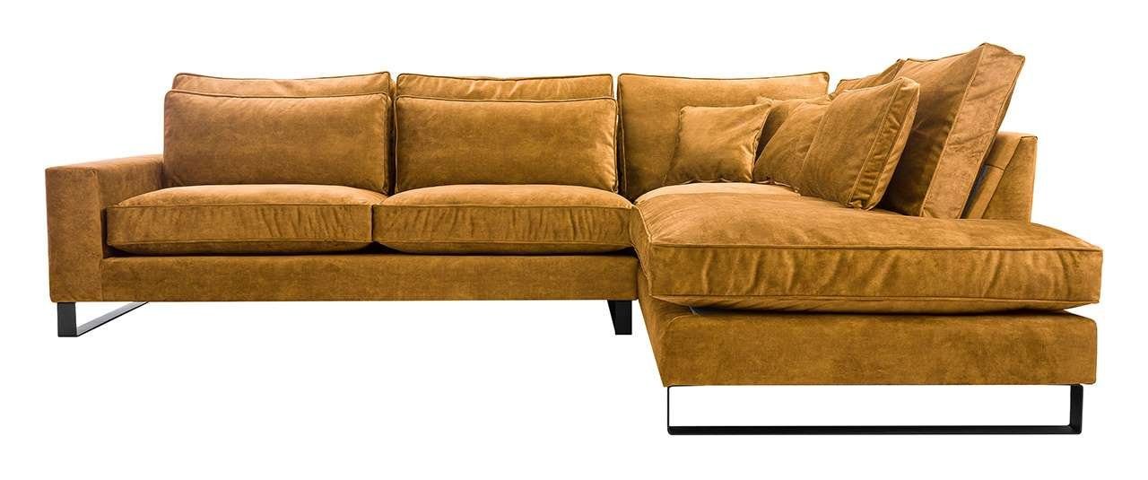 MÖBEL - Ecksofa Bettsofa, Ecksofa Wohnlandschaft MKS Modern Couch Orange L-Form Torre - LOFTBLACK,