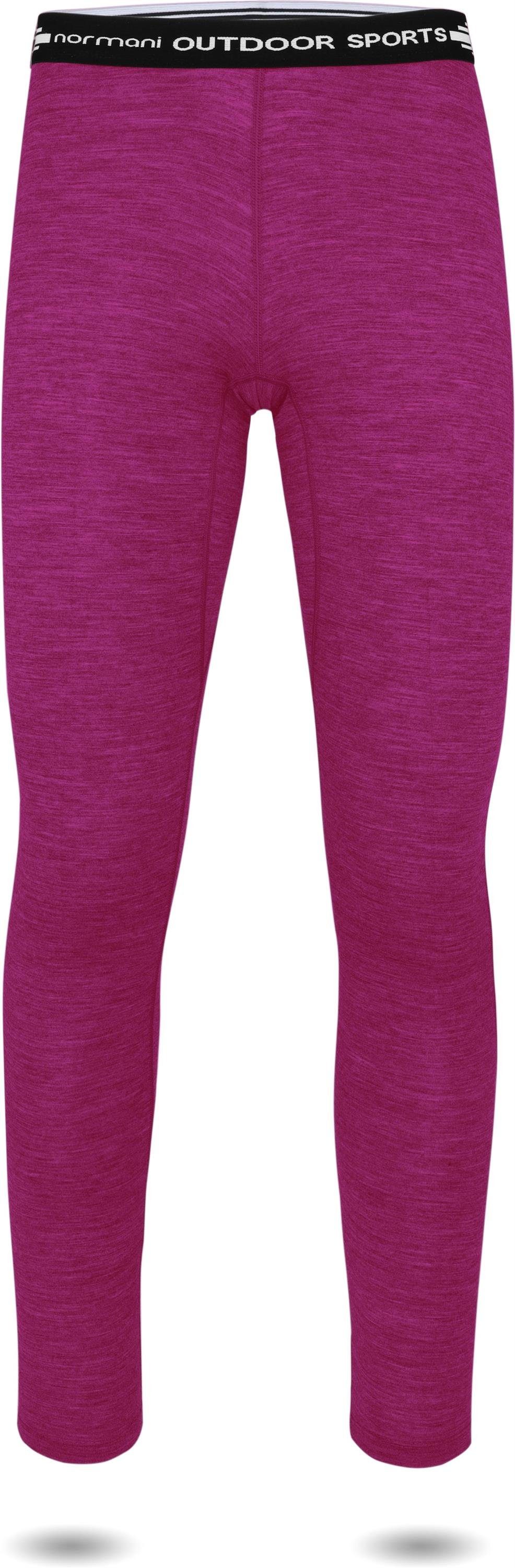 normani Thermohose Kinder Merino Thermo Unterwäsche Ski-Funktionsunterwäsche für Junge und Mädchen – 100 % Merinowolle