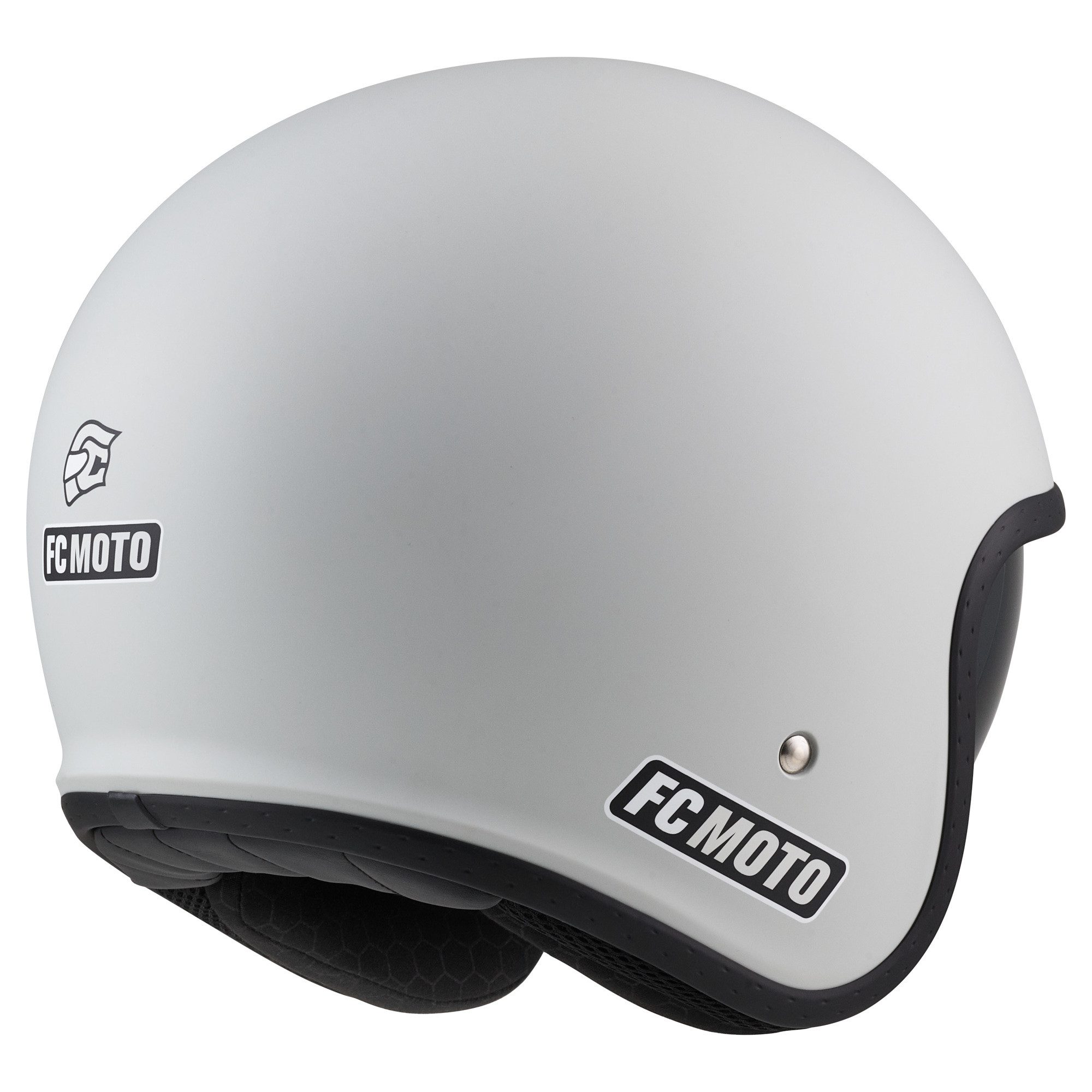 FC-Moto Motorradhelm G-295 Jethelm, herausnehmbares Innenfutter,integriertes Sonnenvisier