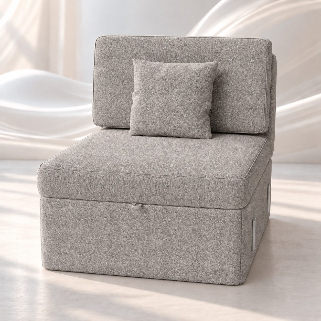 HOMAVO Ecksofa Schlafsofa, Couch L-Form, keine Montage erforderlich, inkl. Zierkissen, FSC® modulares Sofa, optionale Schlaffunktion & flexible Ottomane, Größe modular anpassbar, Stauraum je Sitz & edles Chenille für Komfort