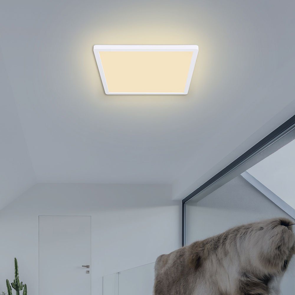 Globo LED Deckenleuchte, LED-Leuchtmittel Warmweiß, Lampe Deckenlampe IP44 verbaut, LED fest Deckenleuchte Badezimmer