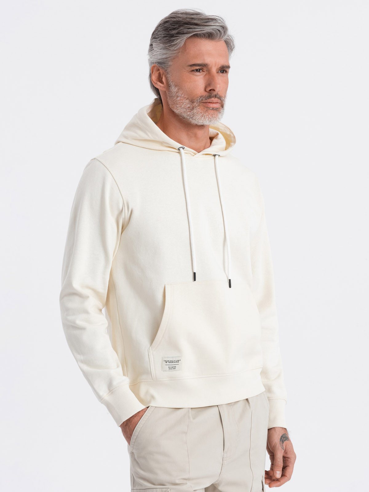 Kapuzenpullover Herren Känguru-Sweatshirt mit Kapuze