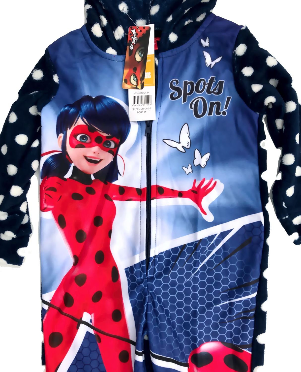 Miraculous - Ladybug Overall Mädchen Jumpsuit Strampelanzug Ladybug 3 4 5 6 Jahre