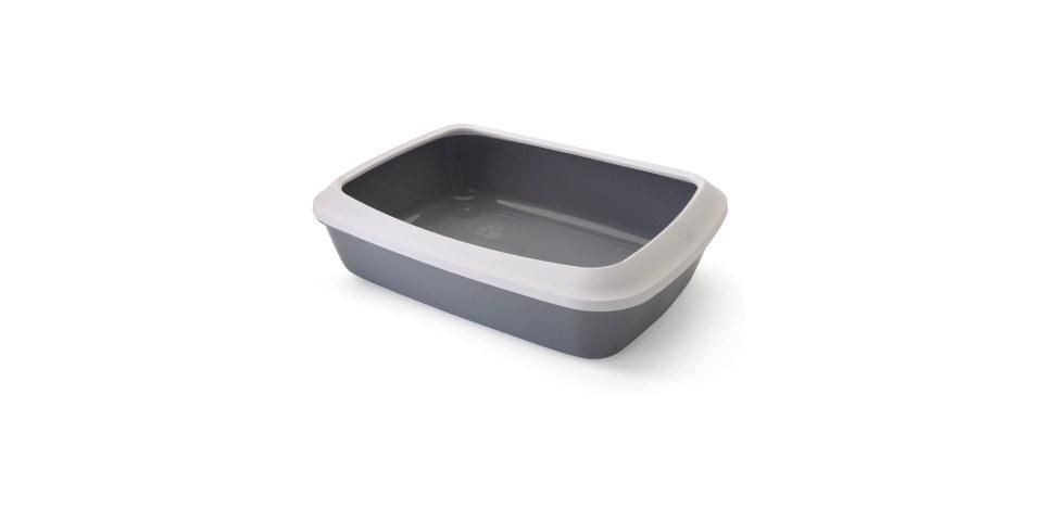 Nobby Katzentoilette Nobby Katzentoilette Iriz mit Rand grau-weiß 50 x