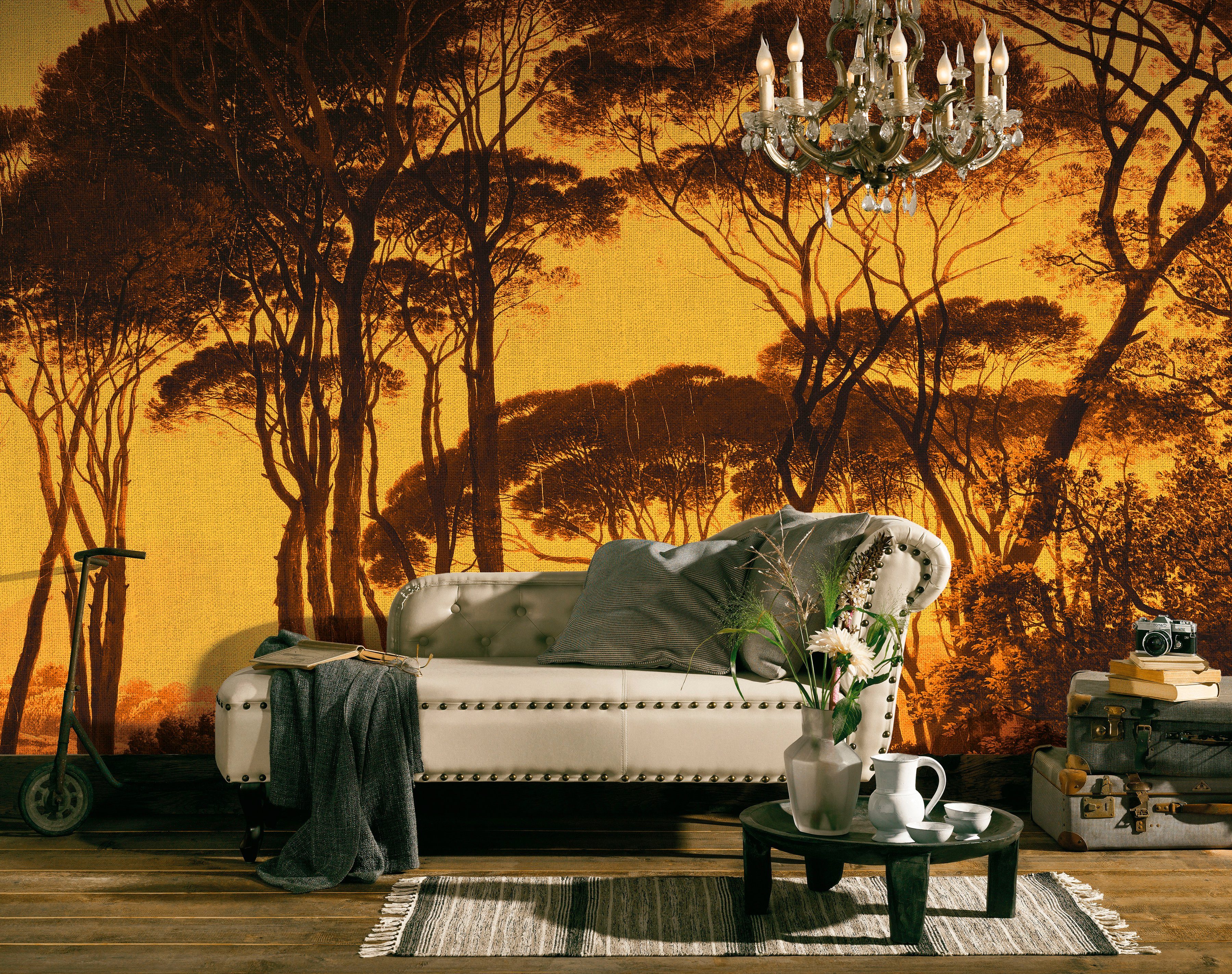 Architects Paper Fototapete Atelier 47 Treetops 2, glatt, Wald, (4 St), Vlies, Wand, Schräge, Decke