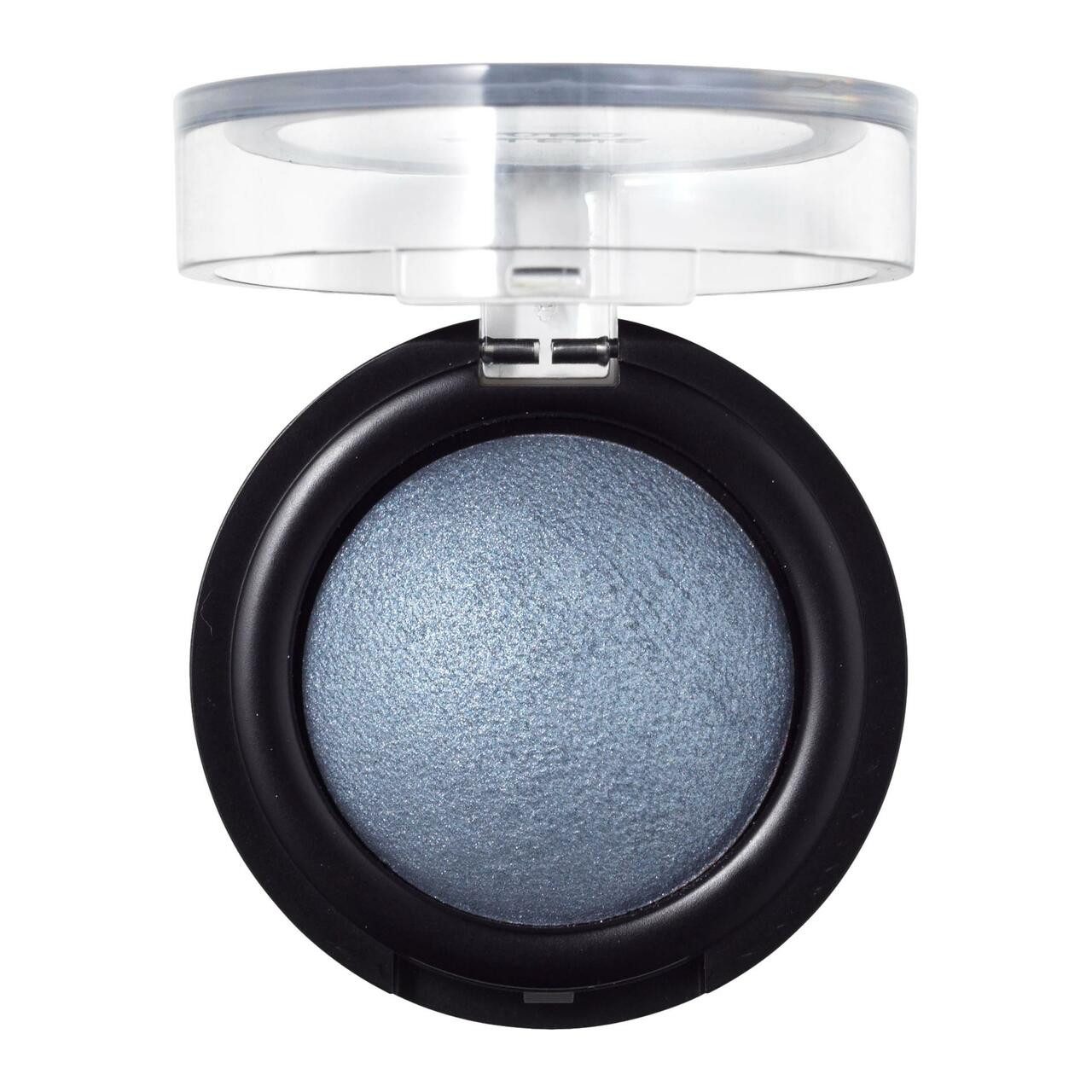 Nilens Jord Lidschatten Baked Mineral Eyeshadow, Seidiger Lidschatten in einem tiefen Graublauton m