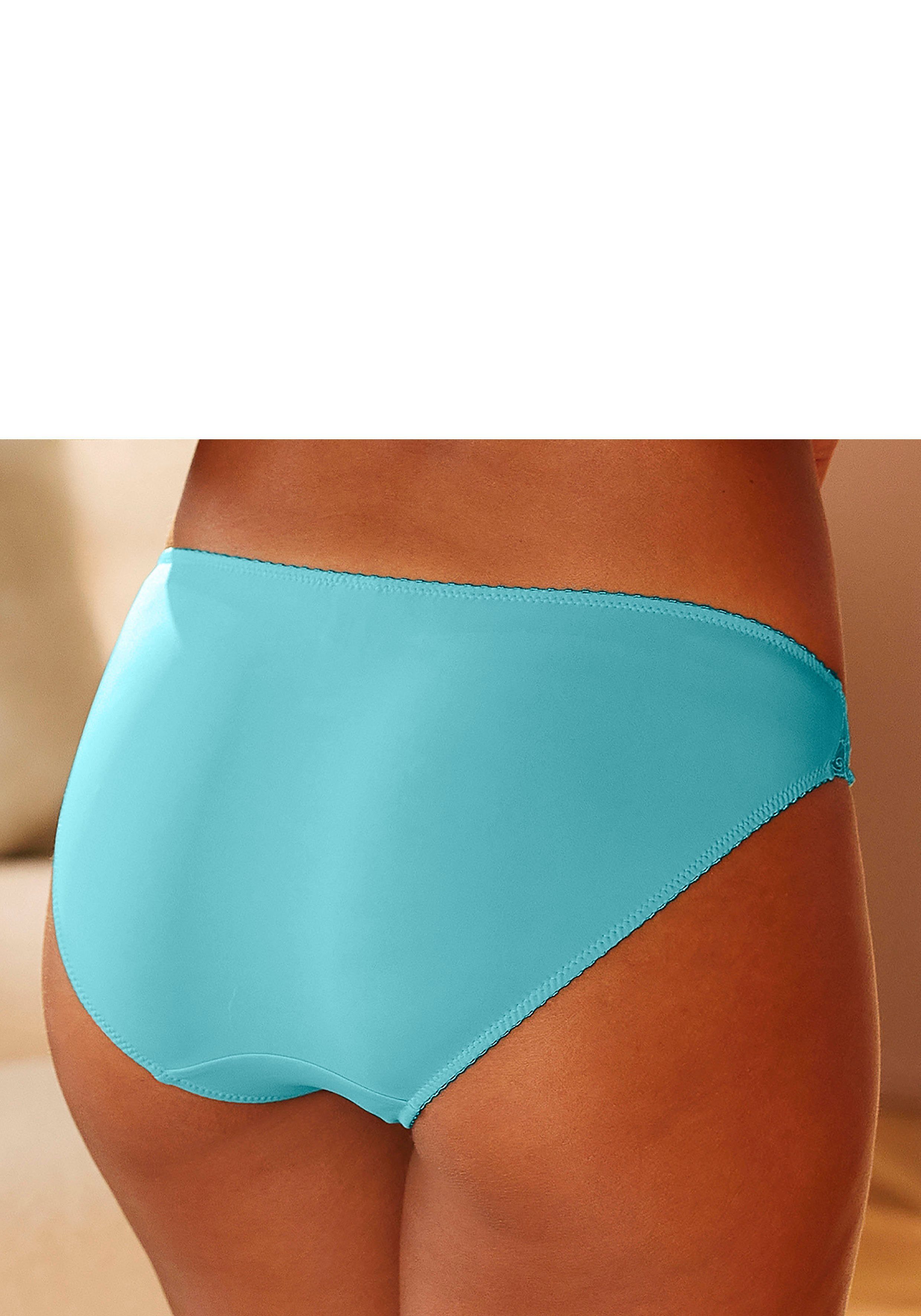 Slip mit Aqua Spitze in Mandala-Optik Stickerei Nuance feiner