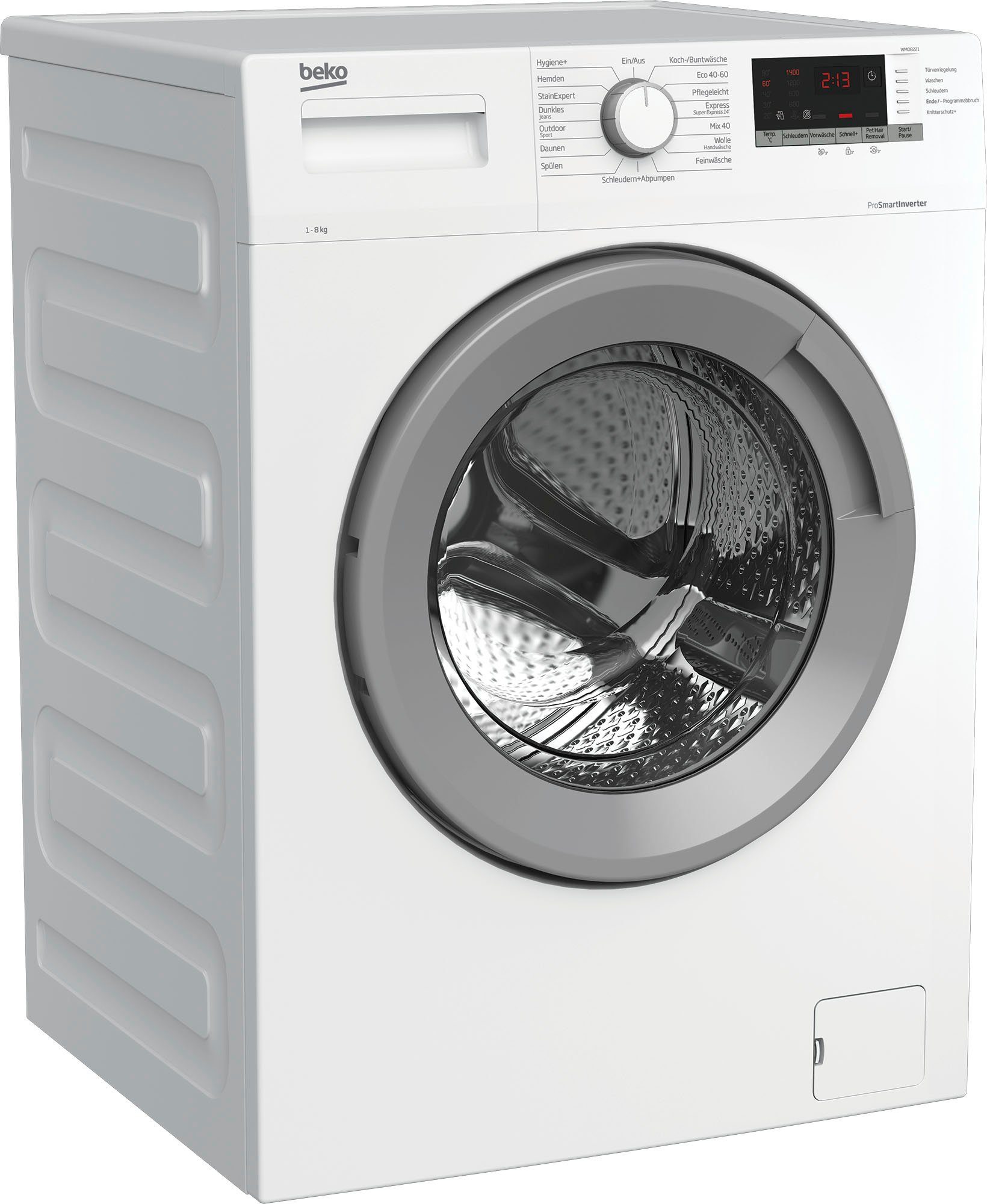 8 BEKO Waschmaschine U/min kg, 1400 WMO8221,