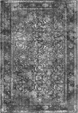 Teppich Everly, Bruno Banani, rechteckig, Höhe: 9 mm, Vintage Design, moderne Used-Optik, Kurzflorteppich, mit Bordüre