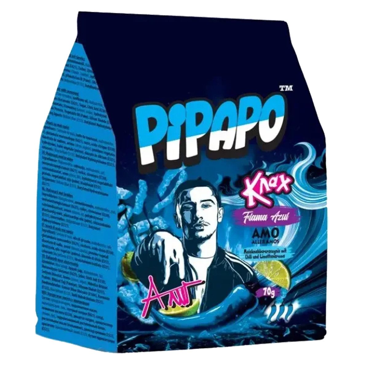 PIPAPO Knabberei, Pipapo Knax Mais Chips Chili Flama Azul Maisknabbererzeugnis 70g