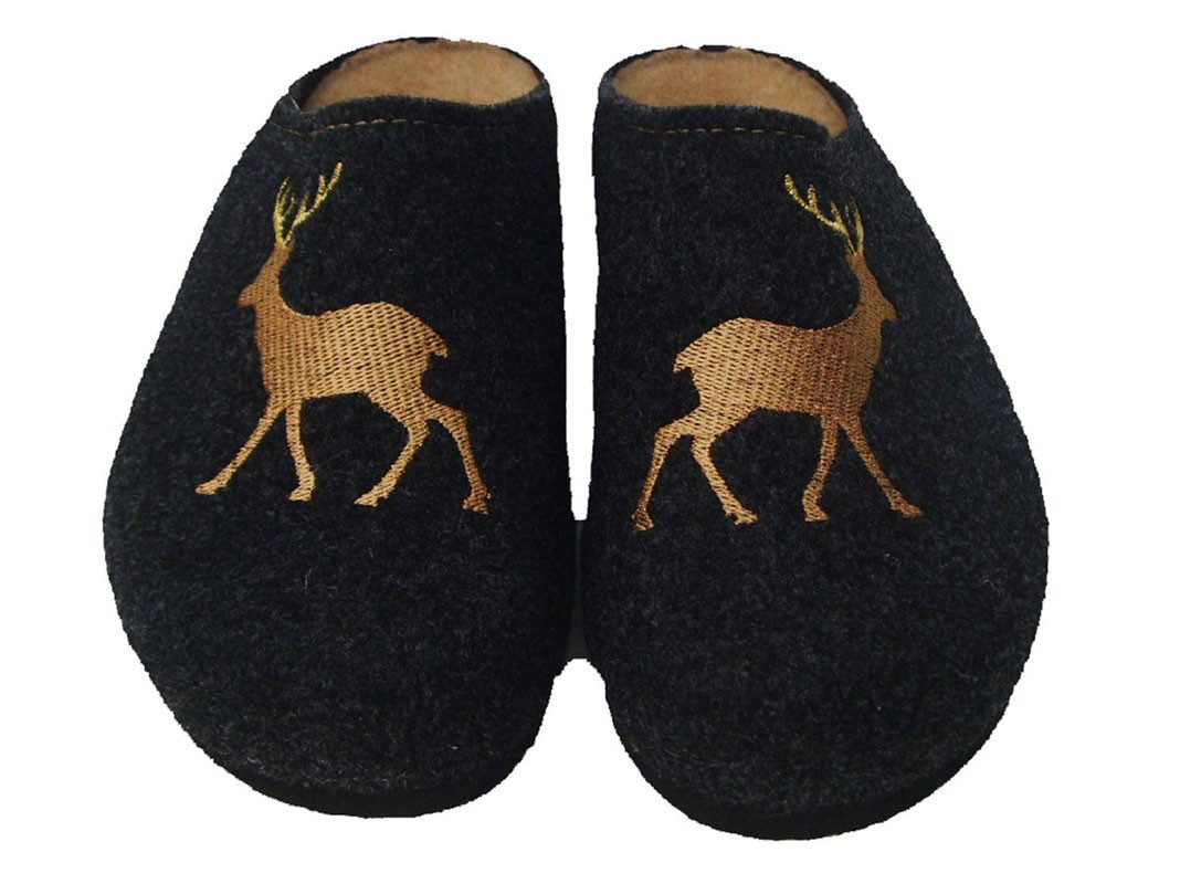 Steinnacher Bärbel Damen Pantoffel Hirsch Pantoffel