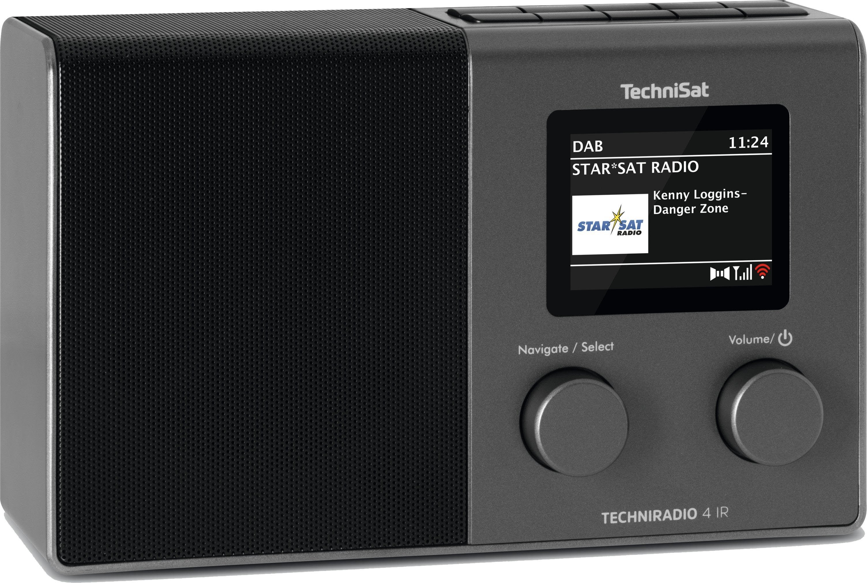 Internet-Radio W) TechniSat mit UKW RDS, 3 IR TECHNIRADIO Internetradio, (Digitalradio kompaktes 4 (DAB),