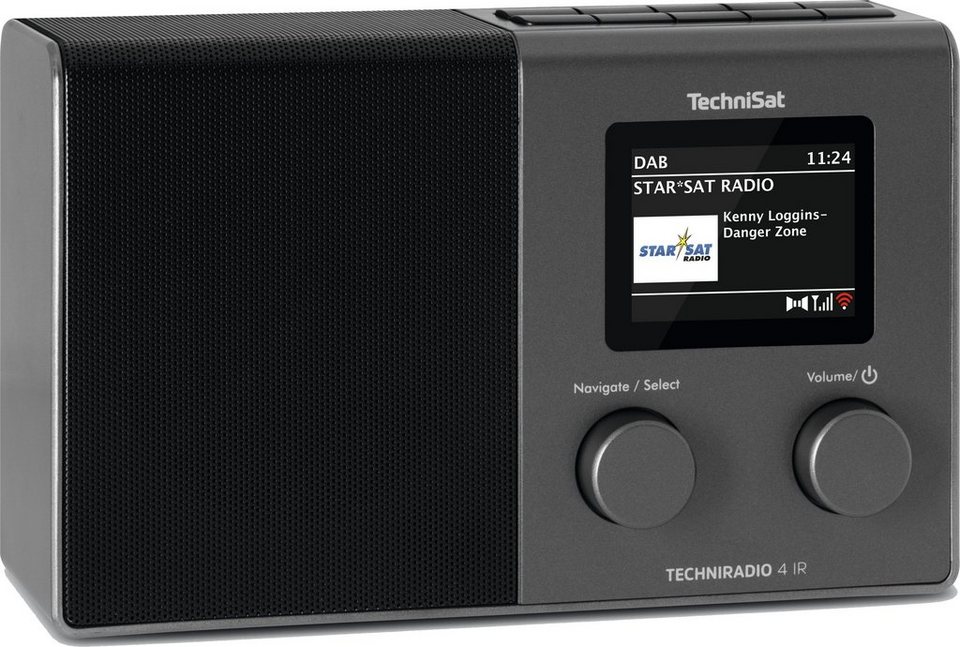 TechniSat TECHNIRADIO 4 IR kompaktes Internet-Radio (Digitalradio (DAB),  Internetradio, UKW mit RDS, 3 W), Favoritenspeicher (40 für DAB+, 40 für UKW  und 40 für Internetradio)
