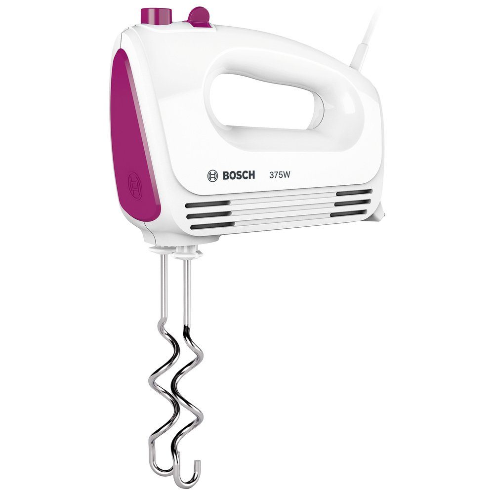 BOSCH Handmixer Bosch Haushalt MFQ2210P Handmixer 375 W Weiß, Pink, 375.00 W
