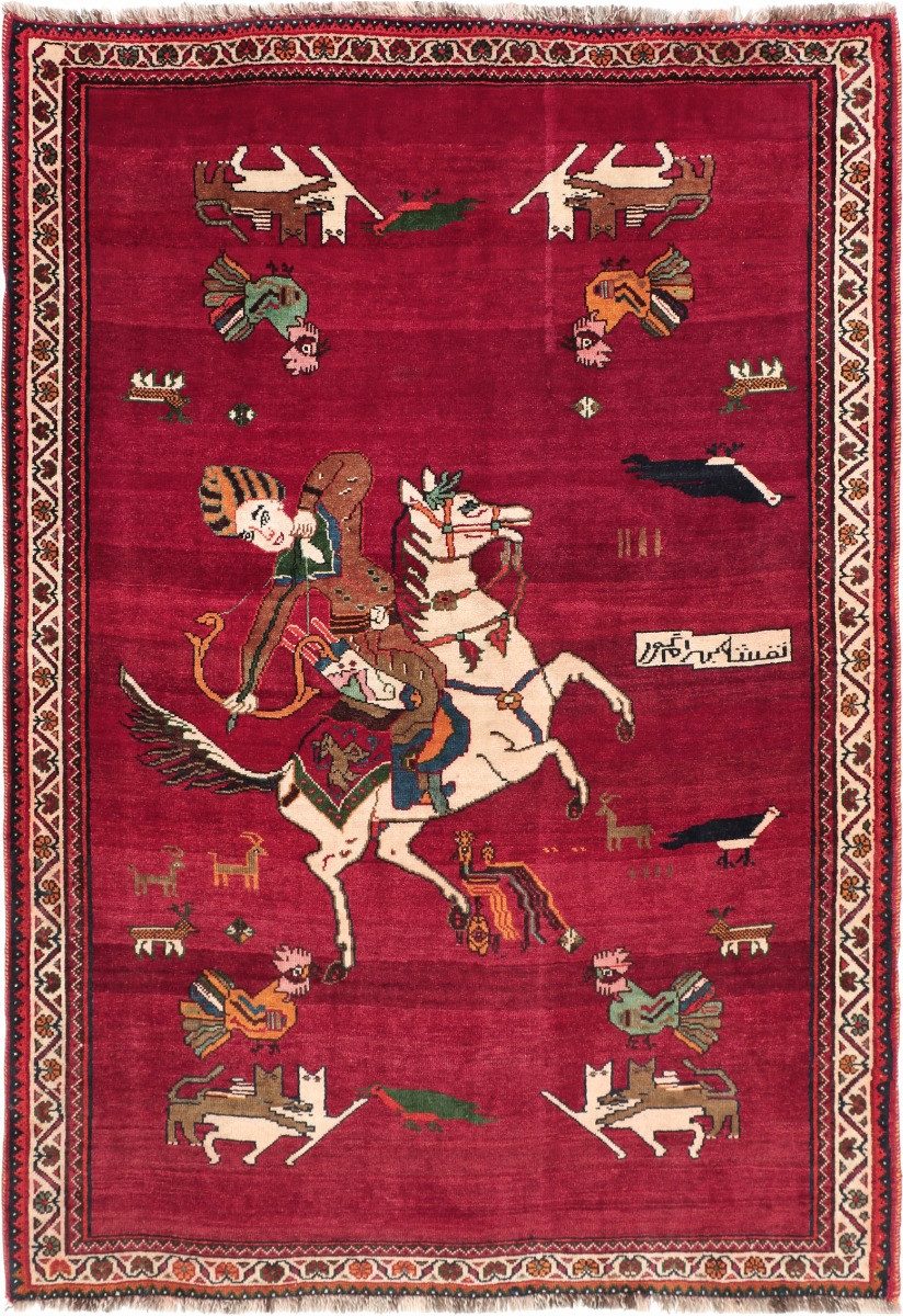 Carpet Avenue Teppich Shiraz Bildteppich 180x126, Rechteck, Höhe: 9 mm