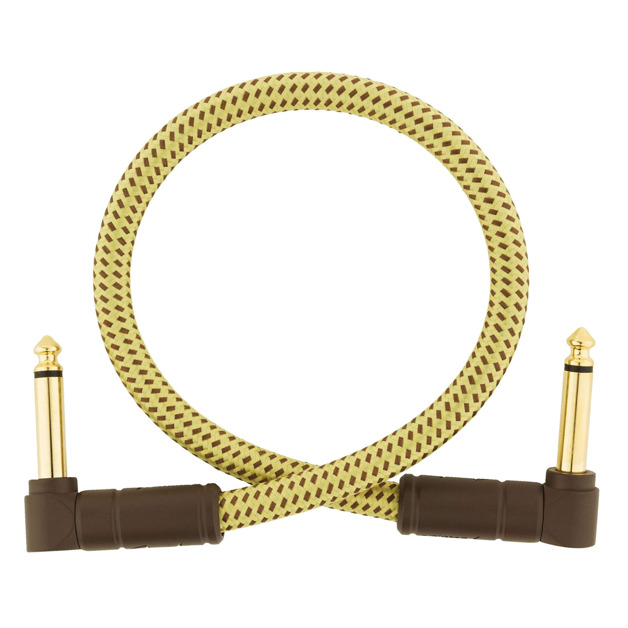 Fender Audio-Kabel, Deluxe Tweed Patch Cable 30 cm - Stereo Patchkabel