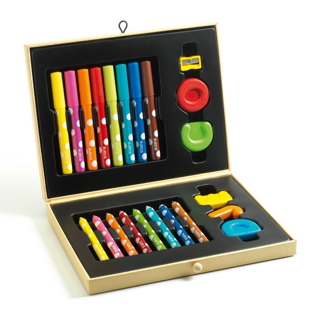 DJECO Kreativset Farbenbox für Kleine Malset für Kinder