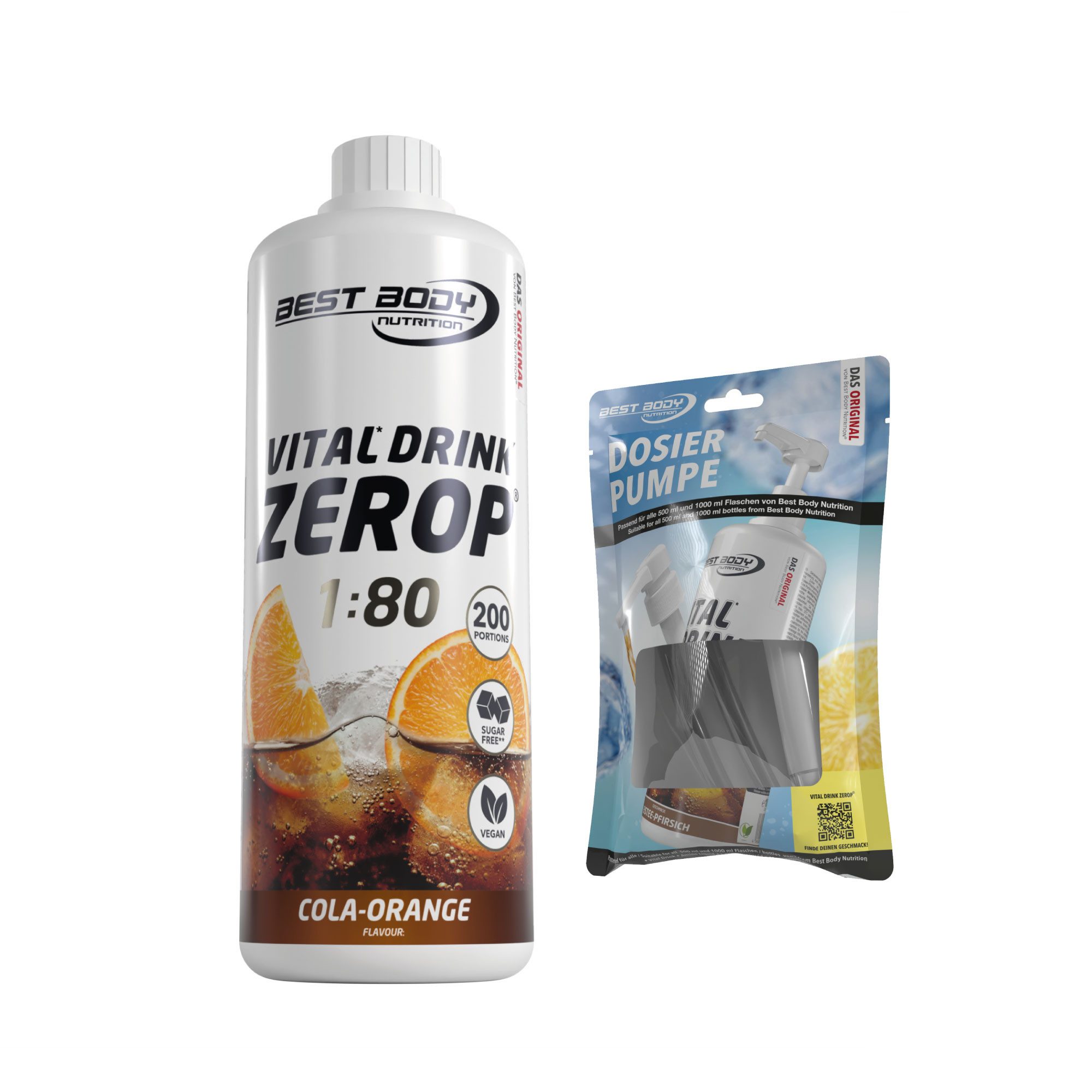 Best Body Nutrition 1 L Vital Drink Zerop Bundle Flüssigkeit, Getränk