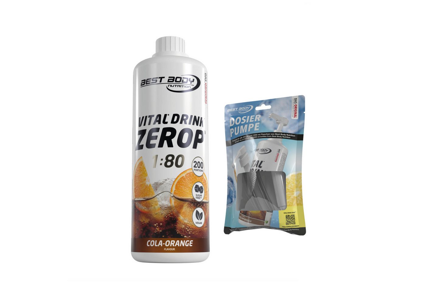 Best Body Nutrition 1 L Vital Drink Zerop Bundle Flüssigkeit, Getränk