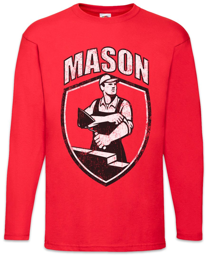 Langarmshirt Mason I Langarm T-Shirt Handwerker Maurer Bricklayer Bauarbeiter Bau