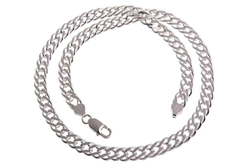 Silberkette Zwillingspanzerkette 8mm - 925 Silber