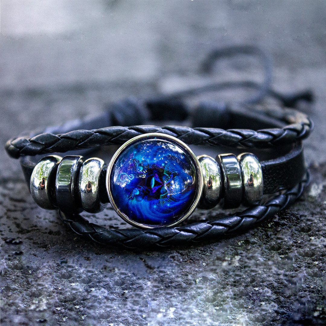 Stelby Armband mit Gravur Armband Sternzeichen Löwe mit 3D Gravur im Glas ( günstig online kaufen