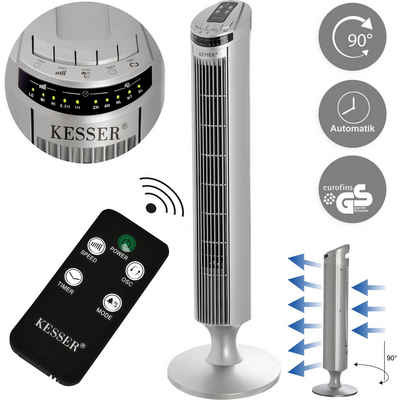 KESSER Turmventilator, mit Fernbedienung LED Display Standventilator Klimaanlage