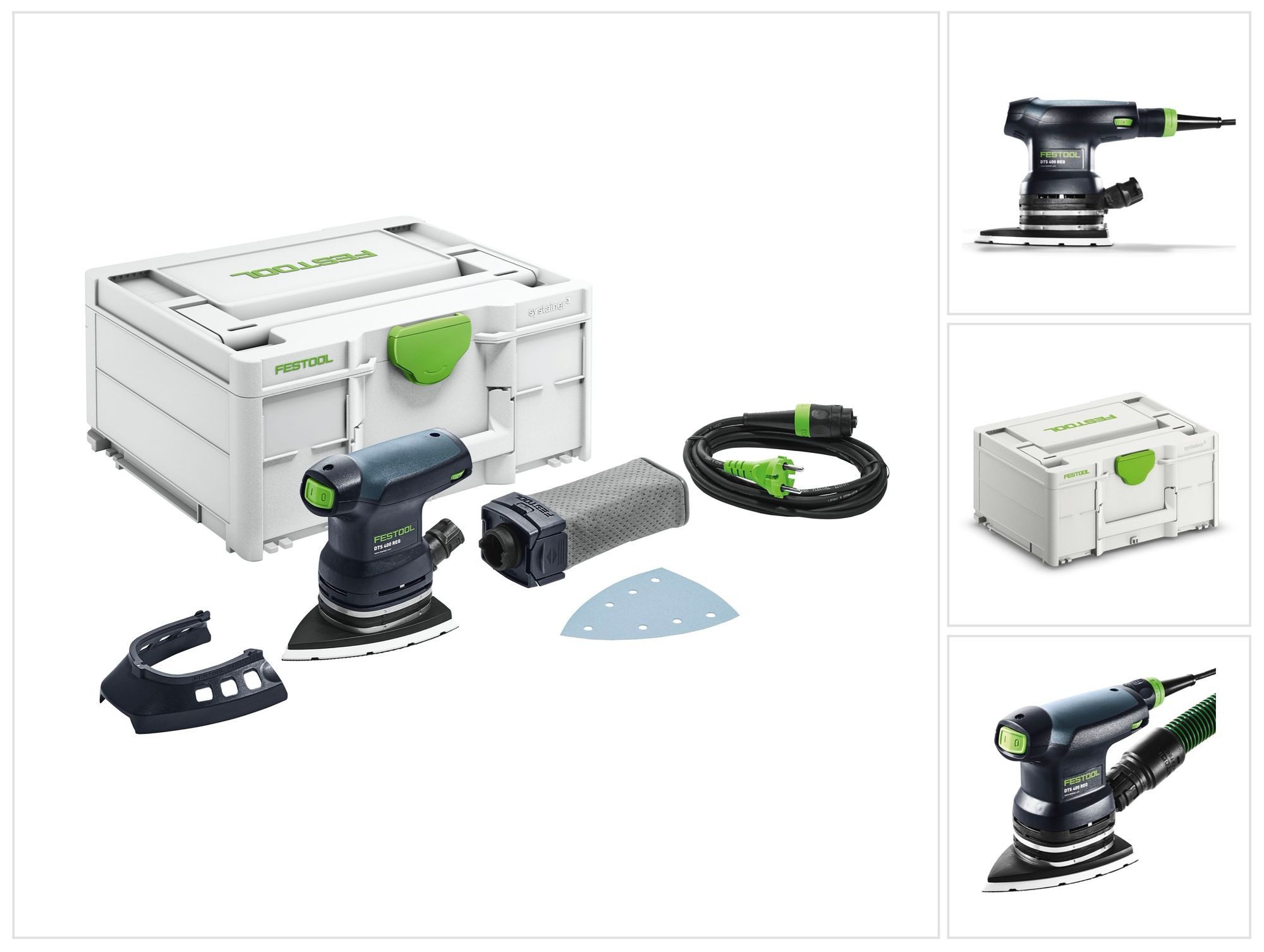 FESTOOL Winkelschleifer DTS 400 REQ-Plus Deltaschleifer 150 W 100 x 150 mm (576064) + systa