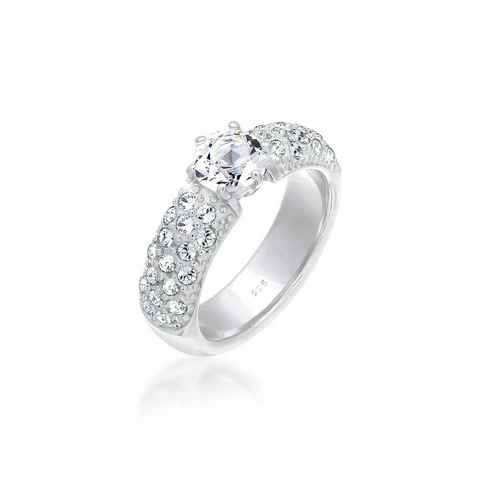 Elli Premium Verlobungsring Verlobungsring Kristalle 925 Silber