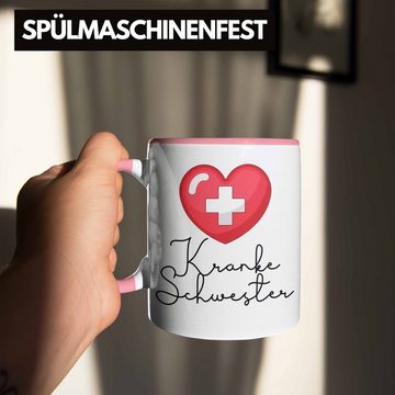 Trendation Tasse Lustige Krankenschwester Tasse "Kranke Schwester" - Geschenk für Krank
