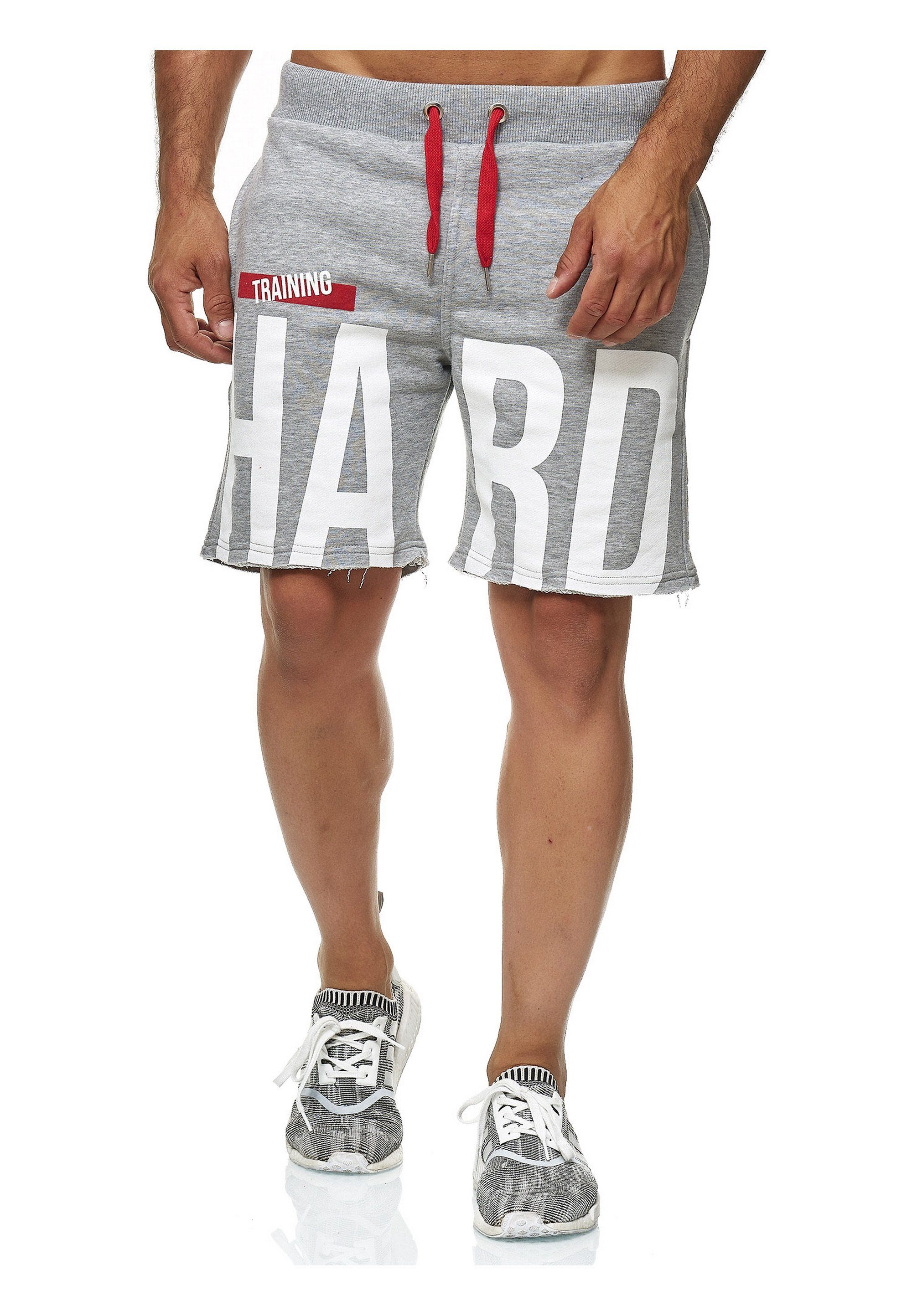 Trainings-Print RedBridge coolem Honolulu grau-meliert Shorts