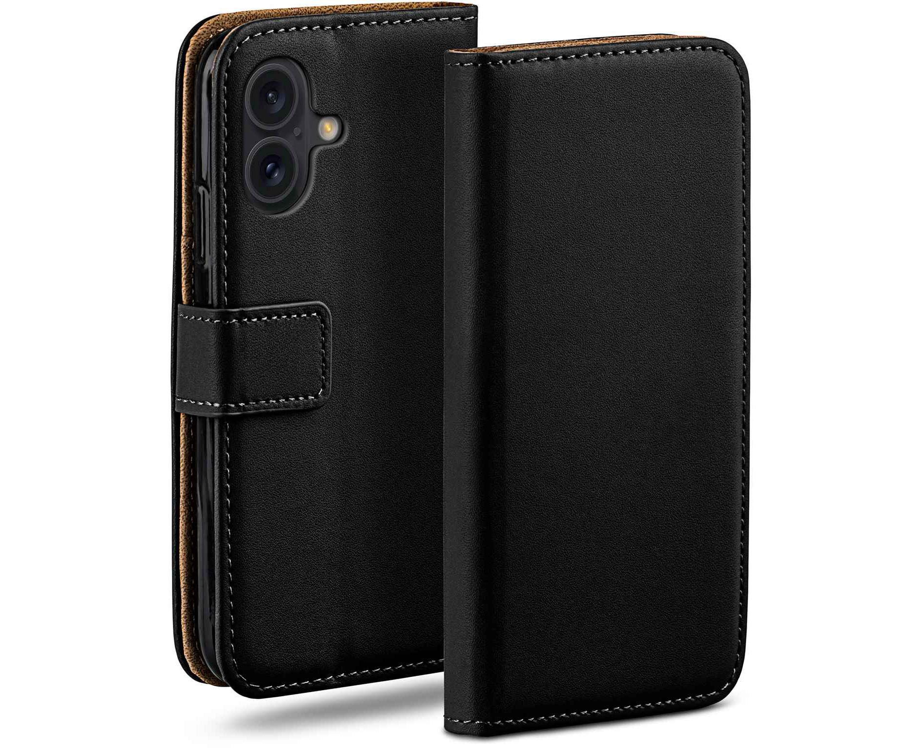 moex Handyhülle moex® Book Case für Apple iPhone 16 Plus, Hülle mit Kartenfach Klapphülle PU Leder, Flip Case Wallet Lederhülle