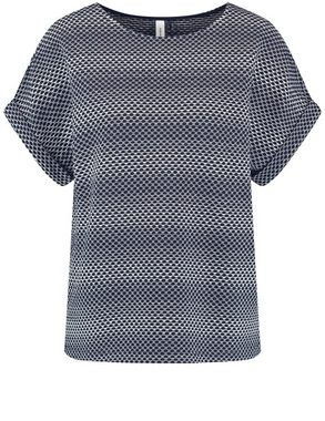 GERRY WEBER Kurzarmshirt Halbarmshirt mit Ärmelaufschlag