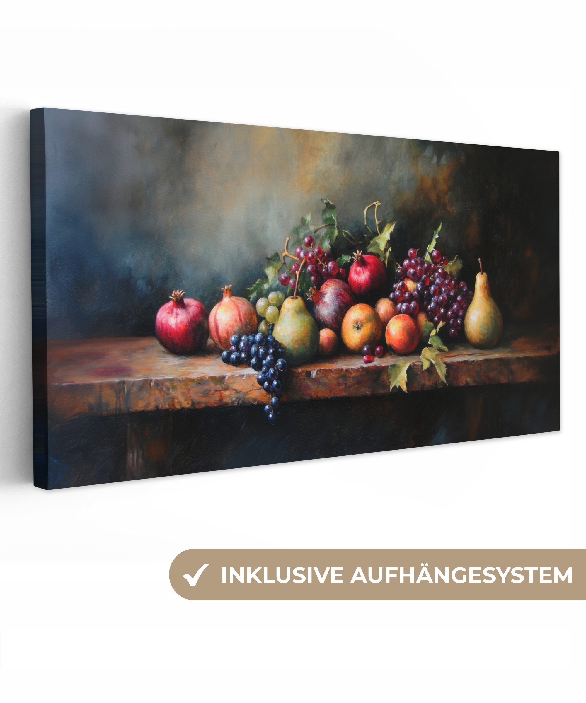 OneMillionCanvasses® Leinwandbild Panorama Rustikal - Stilleben günstig online kaufen