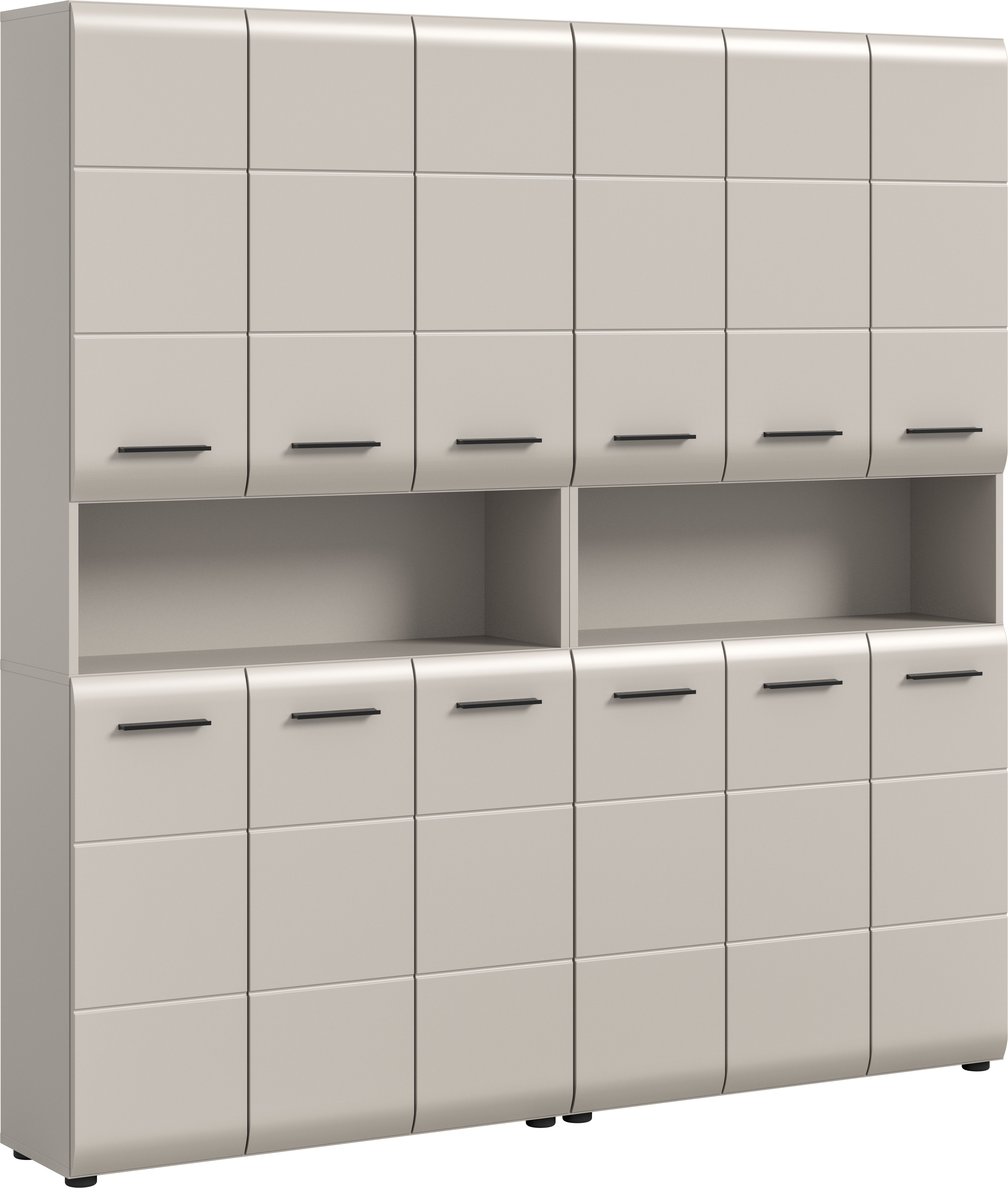 welltime Badezimmer-Set, (Set, 2-St., 2x Mehrzweckschrank), Bad-Kombination, Bad-Möbel, Badezimmer, Kombination, Kombi