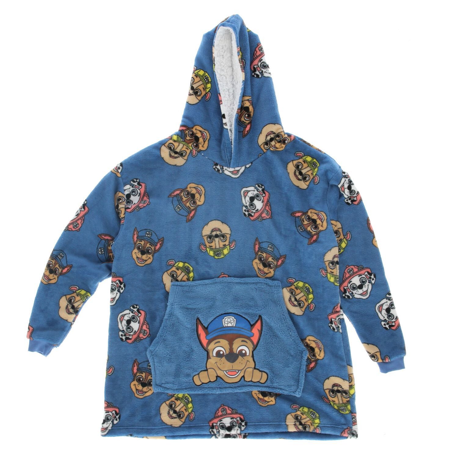 PAW PATROL Hoodie -Decke für Kinder – Perfekt zum Einkuscheln Flauschiger Tragekomfort