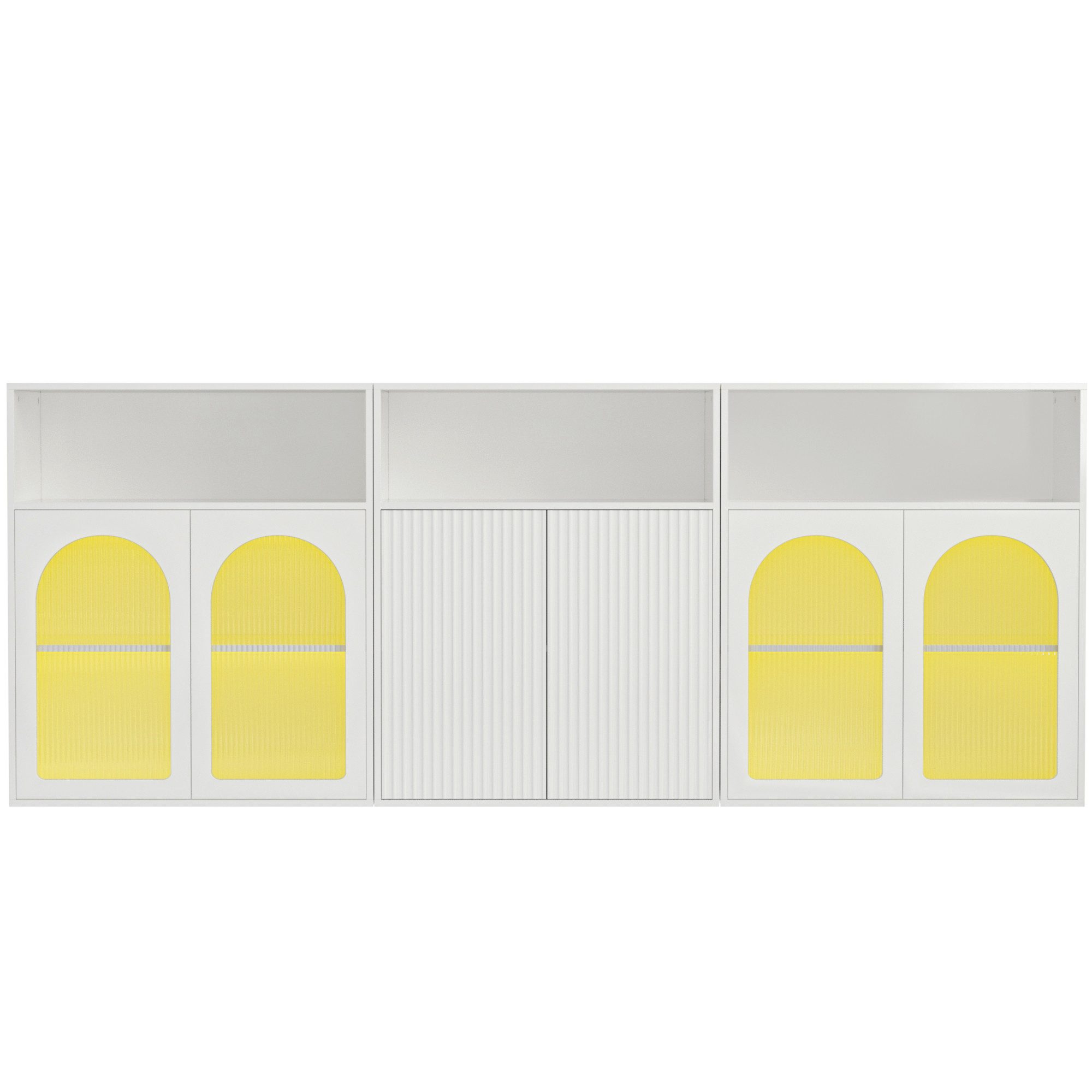 MODFU Sideboard Beistellschrank-Set (Aufbewahrungsschrank 3 St. günstig online kaufen