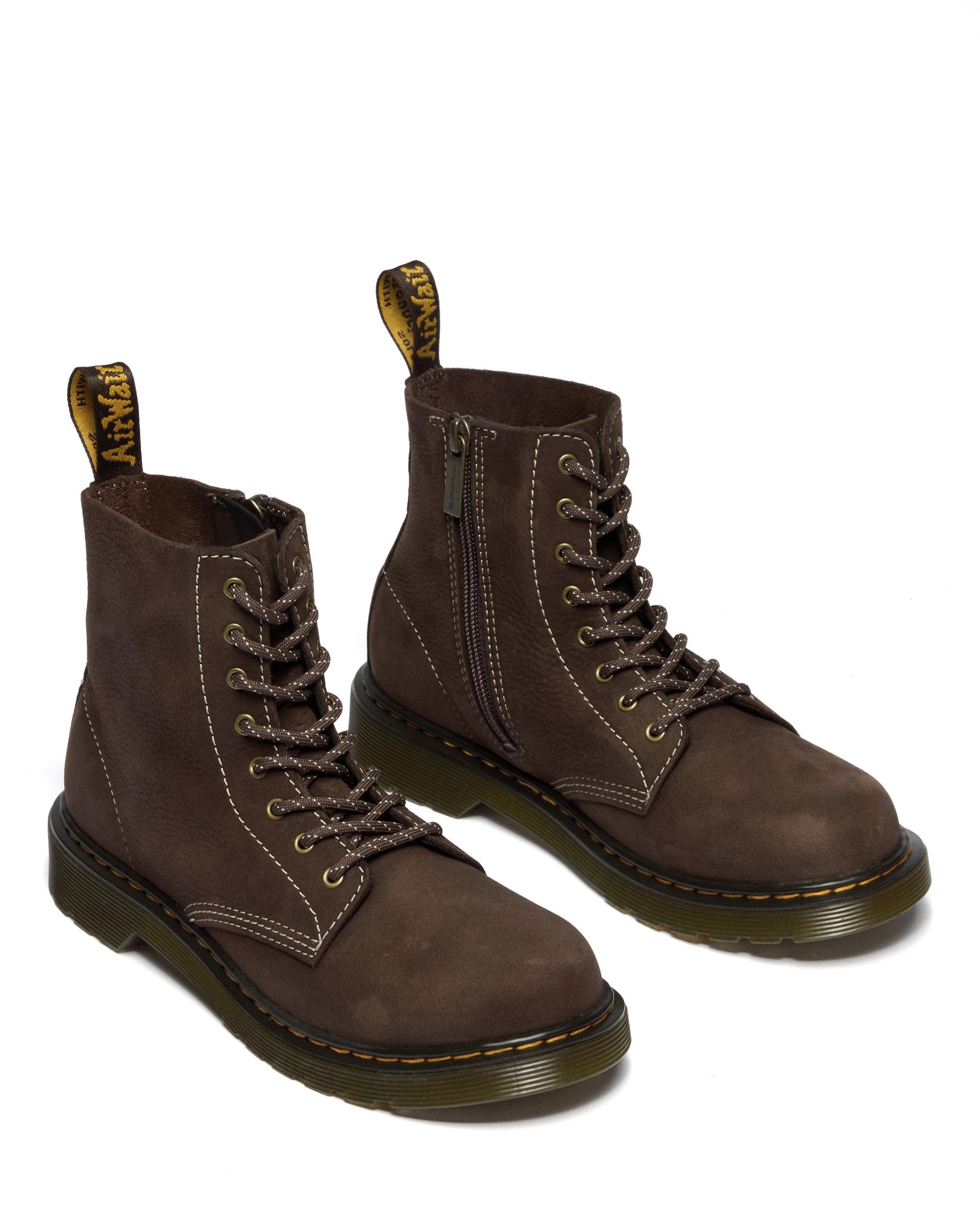 DR. MARTENS 1460 Kinder SOFTY T Schnürboots Kinderstiefel, Freizeitschuh mit Reißverschluss und Anziehlasche