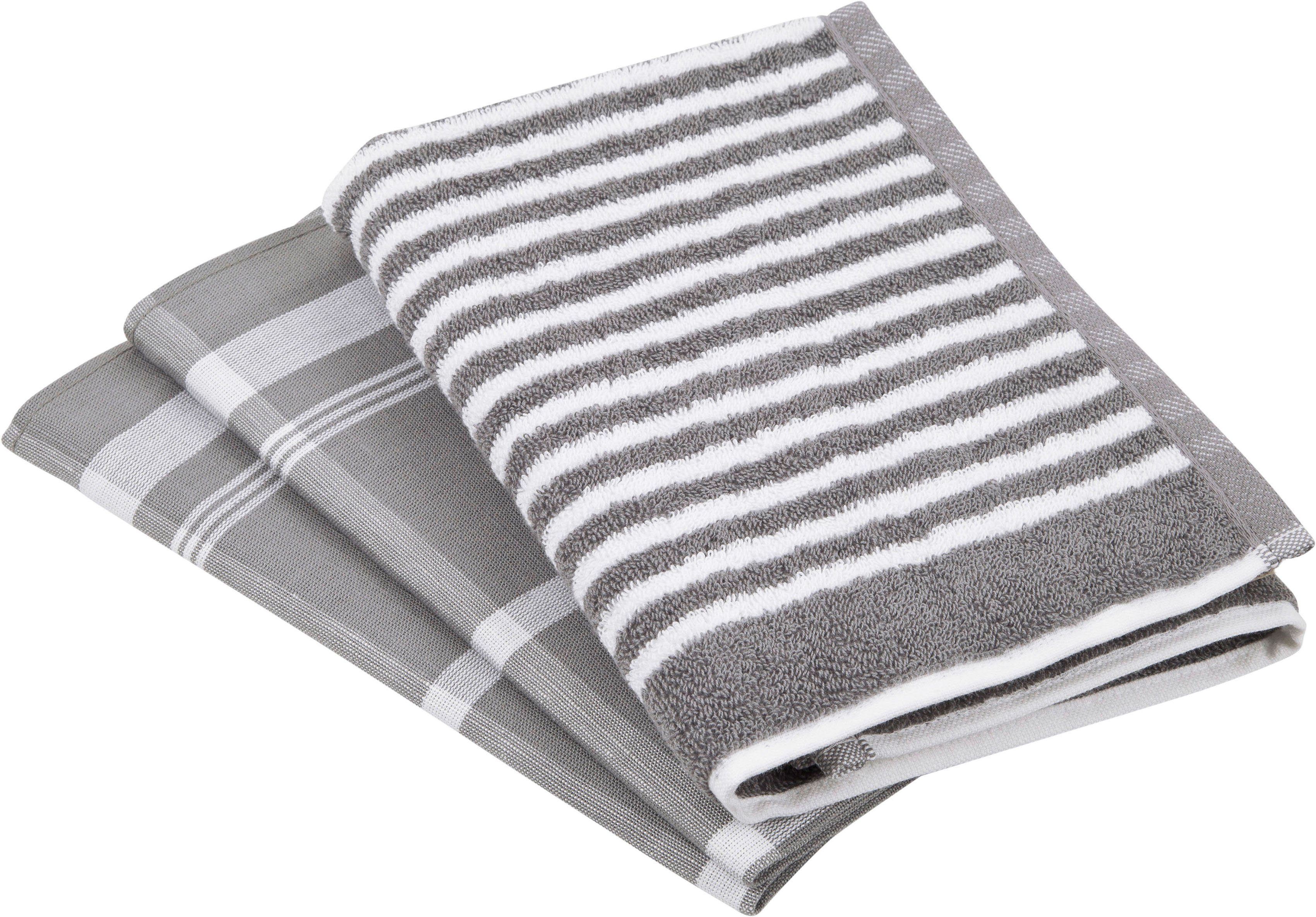 ROSS Geschirrtuch Exclusiv, (Set, 3-tlg), 1x günstig online kaufen