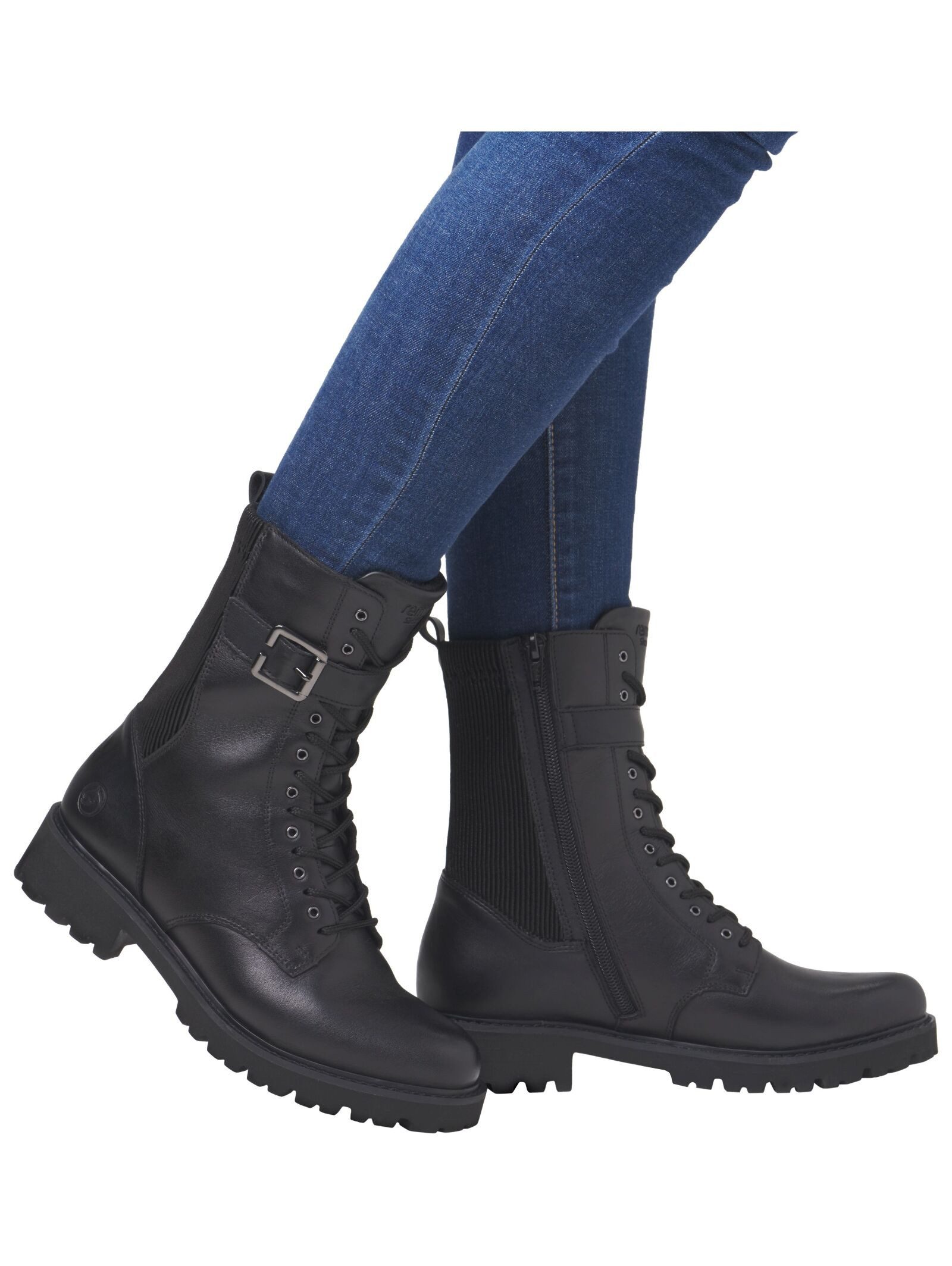 Remonte Remonte Stiefelette Glattleder Schnürstiefelette