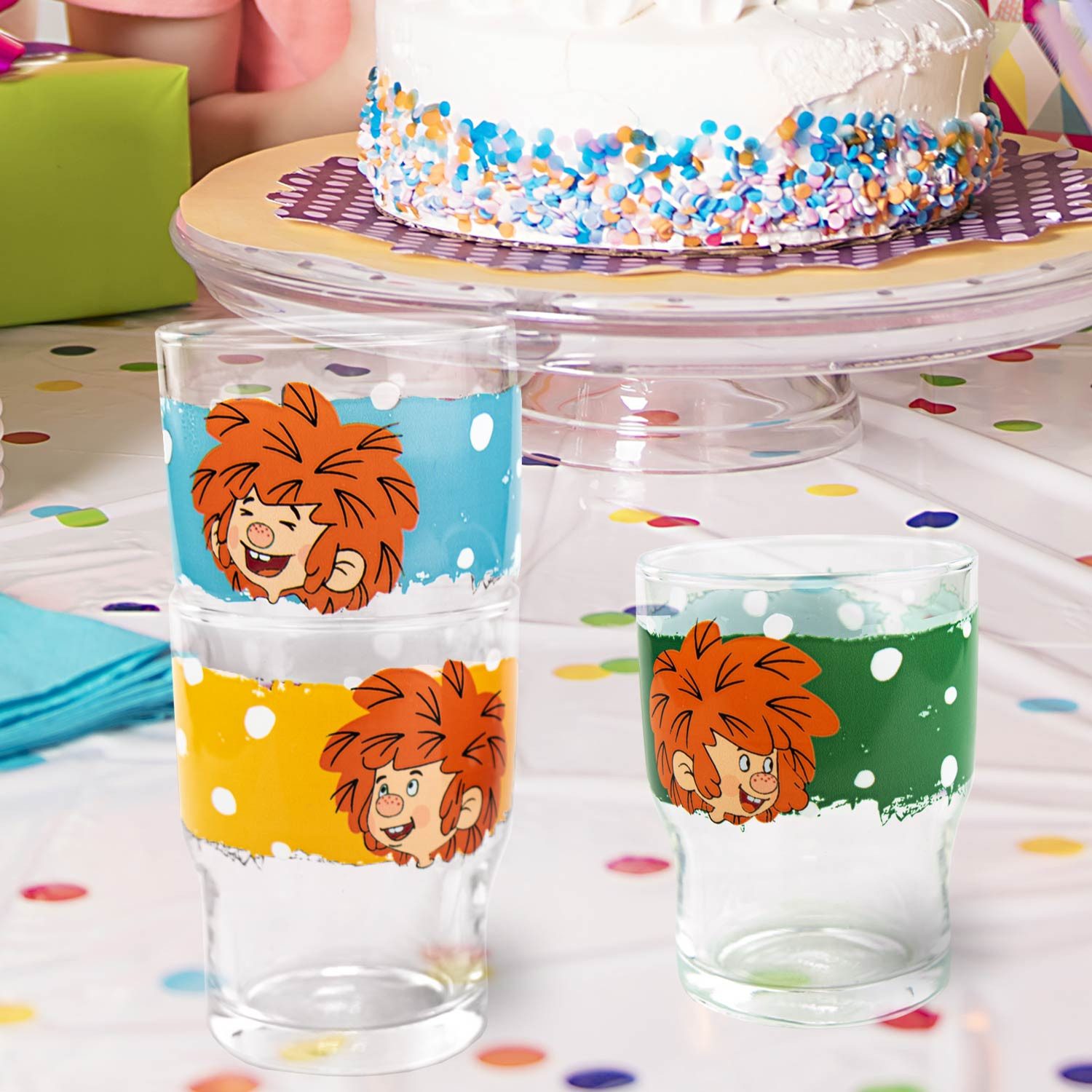 Bavariashop Gläser-Set ®Pumuckl Kinder Trinkglasset
