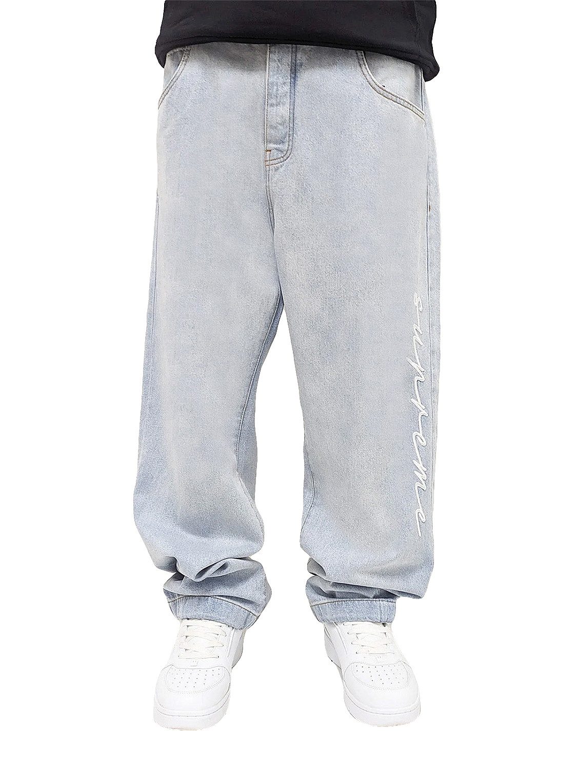 DADA Supreme Regular-fit-Jeans Supreme Pants mit Logo-Stitching Baggy Denim günstig online kaufen